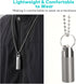 100% Waterproof Titanium Pill Box Keychain - TSA Approved, Strong and Heat Resistant, Travel Friendly | Fashion Necklace Design, Ultra Light and C...