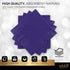 100 Pack Purple Beverage Napkins, Big Party Pack, 2 Ply, Ideal for Wedding, Party, Birthday, Dinner, Lunch, Cocktails. (5” x 5”) by Amcrate...