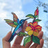 Cute Hummingbird Car Mirror Hanging Ornament Car Interior Accessories Rear View Charms Ornament Bird Lovers Gift (Hummingbird)...