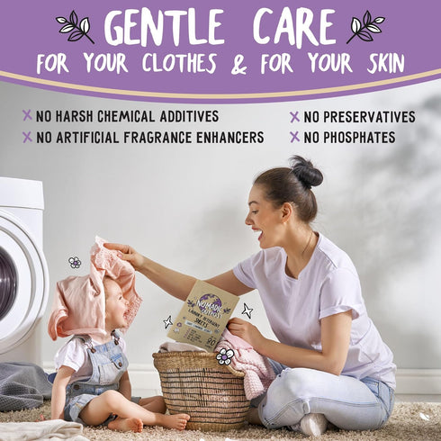 Eco-Friendly Laundry Detergent Sheets - Efficient, Clean, and Freshed, Washer-Friendly Soap Sheet - No Mess & Space-Saving Laundry Strips & Travel...