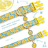 Faygarsle Cute Dog Collar for Girls Boy Dogs Soft Fancy Pet Collar with Lemon Design Ideal Yellow Green Summer Dog Collar for Small Medium Large D...