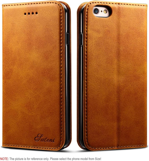SINIANL Premium Leather Wallet Case for iPhone 7 Plus / 8 Plus - Business Credit Card Holder Folio Flip Cover...