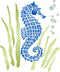 Seahorse Stencil, 6 x 6.5 inch (M) - Sea Ocean Nautical Seashore Reef Stencils for Painting Template...