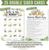 Hadley Designs Hilarious Baby Shower Games Set – 25 Double-Sided Cards for 25 Guests, 2 Games, Baby Animal Matching, Nursery Rhyme, Gender Neutral...