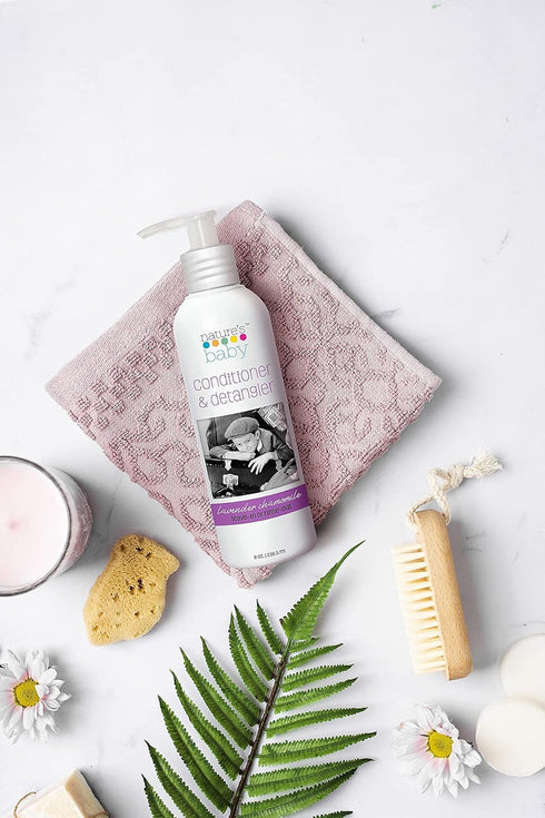Nature's Baby Conditioner & Detangler - Formulated for Problem and Sensitive Skin - Sulfate Free, No Artificial Fragrances and pH Neutral - Lavend...
