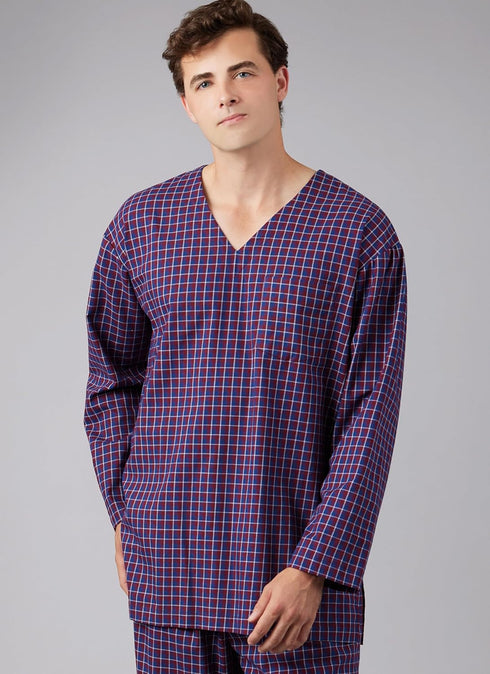 McCall's Men's Wrap Robe, Pullover Nightshirt and Pull-on Pants Sleepwear Sewing Pattern Kit, Design Code M8443, Sizes S-M-L-XL-XXL-XXXL, Multicol...