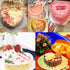 QTECLOR Silicone Heart Shaped Cake Pans, Nonstick Heart Cake Mold, Heart Shaped Baking Pans for Cakes and Brownies, Easy Clean, Freezer, Microwave...