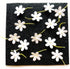 PL Set of 50 Tiny White Flowers Embellishment with Thread stem Size 0.55" Mulberry Paper Flowers Craft Supplies Scrap Booking Embellishments for s...
