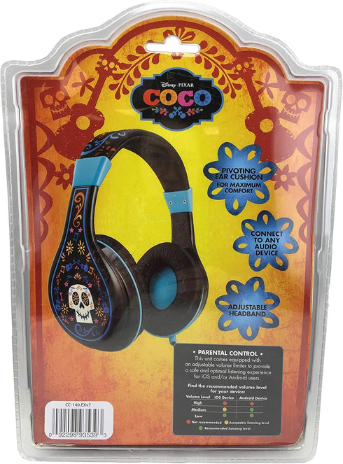 Kids Headphones for Kids Coco Adjustable Stereo Tangle-Free 3.5mm Jack Wired Cord Over Ear Headset for Children Parental Volume Control Kid Friend...