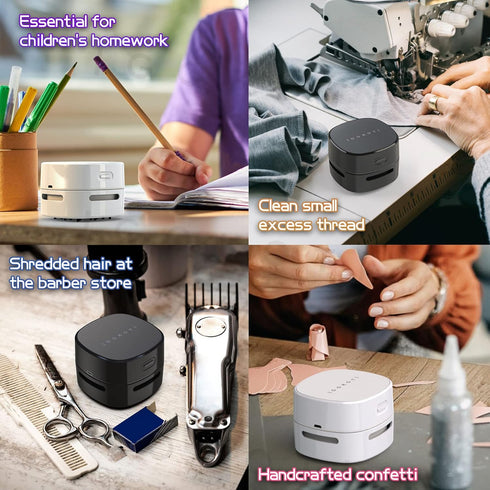 IGOKOTI Desk Vacuum, Mini Desktop Vacuum Cleaner with USB Charging Crumb Vacuum Cleaner Energy Saving, 13500 RPM Portable Desktop Sweeper Handheld...