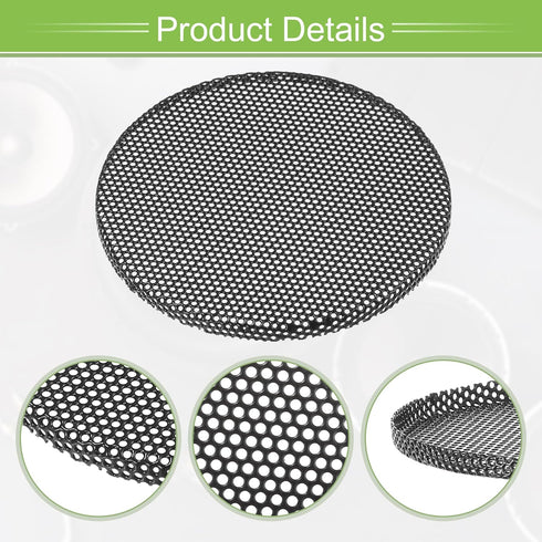 ACROPIX Universal 2.5 Inch Speaker Grills Mesh for Audio Subwoofer 74x4mm Grille without Frame Black - Pack of 4......