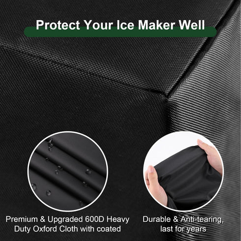 Coffee Maker Dustproof Cover, Universal Waterproof Shield for Countertop Appliances in Home, Garage and Office, Black...