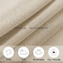 MRTREES Sheer Tier Curtains Beige Kitchen 36 inches Long Bathroom Short Curtains Sheers Transparent Voile Half Window Treatments Rod Pocket Light ...