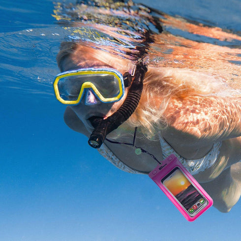 Waterproof Phone Case and Lanyard - Excellent Waterproof Protection - Floats in The Water Pink...