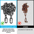 8PCS 2.3” Chain Quick Links, High Strength, Anti-Rust, Heavy Duty Chain Connector, Carabiner for Chain Connecting, Key Chain, Camping, Backpack, P...