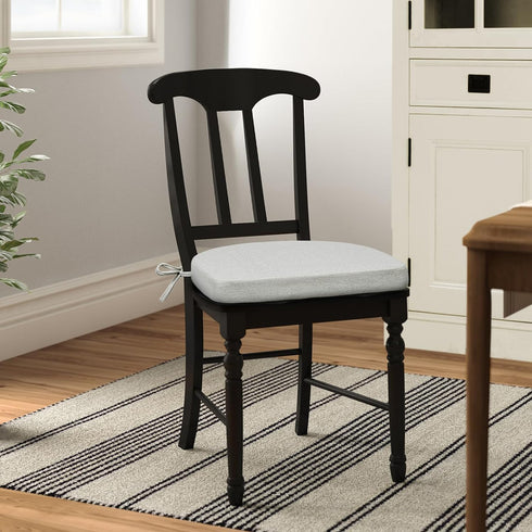 Shinnwa Kitchen Chair Cushions, Non-Slip Dining Chair Cushions with Ties and Machine Washable Cover, 17 x 16.5 x 2in, Off White...