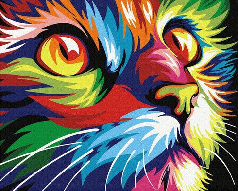 Cat Paint by Numbers Kit for Kids & Adults Beginner, Paint by Number Canvas Painting by Numbers, Kids Adults Paint by Number Kits o Canvas Without...