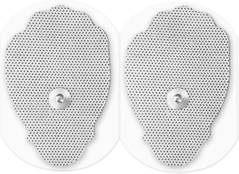 Easy@home 16 2"x3" Reusable Adhesive Electrode TENS Pads for TENS Electronic Pulse Massager in Hand Shape, 510K Cleared for Over The Counter (OTC)...