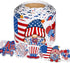 4th of July Bulletin Board Border, 65.6Ft Red Blue White Patriotic Borders for Bulletin Board Patriotic Gnome Star Trim Border Roll for Independen...