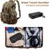 Flauno Travel Cigar Humidor Case - Portable Cigar Box with Humidifier Disc & Cigar Cutter | Waterproof | Crushproof | Airtight | Durable (Holds up...