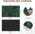 Coffee Mat for Countertop, Golden Banana Leaf Emerald Green Dish Drying Mat 2 Pcs for Kitchen Coffee Bar Accessories, Coffee Maker Espresso Machin...