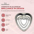 KitchenDance Disposable Aluminum Heart Shaped Cake Pan, 8 Inches, Without Lid - Perfect for Cakes, Chocolates, Baking, Storing, and Preparing Food...