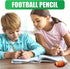 36 Pieces Football Pencils Football Party Favors Unsharpened Football Printed Wooden Pencils with Eraser Sports Themed Fun Drawing Pencils for Foo...