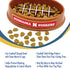 NCAA Super-Bowl - Nebraska Cornhuskers Slow Feeder Dog Bowl. Football Design Slow Feeding Cat Bowl for Healthy Digestion. Non-Slip Pet Bowl for La...