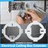 2 Pcs Round Electrical Box Extender Ceiling Box Extender 4.35 Inch x 1.5 Inch Plastic Ceiling Outlet Light Box Extender for 3.5 Inch 4 Inch Round ...