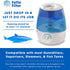Fette Filter - Humidifier Cleaner in The Shape of a Shark, Demineralization Float Compatible with Most Humidifier and Fish Tank, Eliminates White ...
