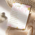 Pink and Gold Wishes Cards (20 Pack) Baby Shower Games for Girls - Guest Book Alternative Cute Words of Wisdom - Keepsake Activity for Wishing Wel...