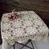 Hsvanyr 39inches Beige Tablecloth Handmade Crochet Cotton Square Coffee Table Cover Doilies Couch Back Covers Kitchen Dining Room Restaurant Party...