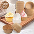 500pcs Standard white cupcake liners for baking,food grade cupcake wrappers,non-stick, greaseproof parchment muffin liners,by Bake Choice (500PCS ...