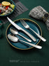 Xideman® Premium 6 Piece Dinner Spoon with Hammered, 18/10 Stainless Steel Fine Soup Spoon, 7.95" Tablespoons for Home, Kitchen or Restaurant, Mir...