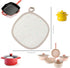 2PCS Silicone Pot Holders, OHOLA Stylish Heat Resistant Hot Pads with Pockets, Non Slip Potholders for Kitchen Baking and Cooking (7.87 x 7.87 Inc...