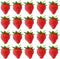 RONRONS 20 Pieces Artificial Strawberry Lifelike Fruit Plastic Strawberries Photography Prop Home Kitchen Cabinet Party Ornament, Small...