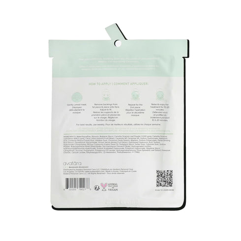 Avatara - Matcha Boba Hydrogel Mask, Facial Masks Skincare Essential, 2-Piece Cooling & Hydrating Mask with Multi-Hyaluronic Combo & Ceramides, 30...