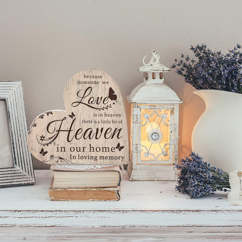Jetec Sympathy Gift Bereavement Memorial Decor Sign Loss of Loved One Remembrance Sign Memorial Present Condolence Sign Loss of Mother Father Symp...