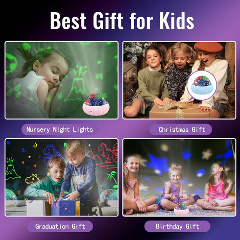 Night Light for Kids, Night Light Projector 7 Mode with Unicorn & Star, Kids Night Light Bedroom Decor Star Lights for Ceiling 360°Rotation, Gifts...