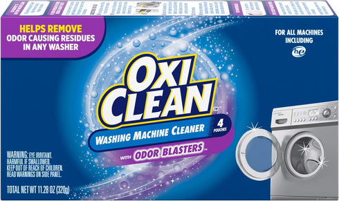 OxiClean Washing Machine Cleaner with Odor Blasters, 4 Count...