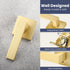 EHOMEWARE 1 Pack Heavy Duty Dummy Door Handle Interior Lever Set, Single Sided Gold Door Knob for Interior Doors, Right/Left Handing...