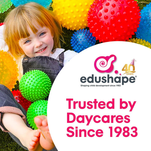 Edushape My First Shakers Boho Chic Basic Shapes - Baby Maracas with Soothing Sound - Musical Egg Shakers for Babies - Grasping and Teething Rattl...