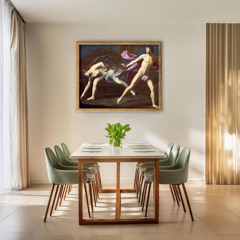 Posterizer 1 pcs-Atalanta and Hippomenes c. 1620-1625 Painting poster-Religious Posters-Gifts for Christians -Decor for Church, Sunday School Clas...