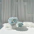 ONLY ART Blue Silk Hydrangea Flower Heads 10 Pcs with Removable Stems 12.5" Faux Flowers for Home, Wedding & Event Décor...