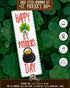 Povitrulya Counted Cross Stitch Kit 'Happy St. Patrick’s Day' - DIY Embroidery Book Marker Set for Adults with Paper Pattern, 16 Count Aida Canvas...