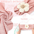 Baby Girl Blankets Newborn Set Newborn Receiving Blanket Baby Flower Headbands 3 Pieces Newborn Accessories Set for Newborn Infant Toddler Kids...