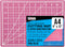 U.S. Art Supply 9" x 12" Self-Healing Cutting Mat 5-Ply - Double-Sided Pink/Blue Craft Mat, Non-Slip Cutting Mats for Crafts, Sewing, Quilting, Sc...