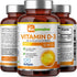 Vitamin D-3 5000 IU 120 Softgels - High-Potency in Extra Virgin Olive Oil Non-GMO Soy-Free - Supports Strong Bones Immune Health and K2...