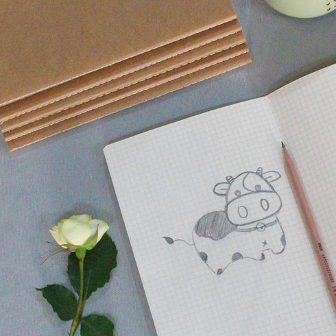 12 Pack Graph Paper Notebook Journal Notebook Square Grid Paper Notebook for Travelers, Students, Office - Subject Notebooks - A5 Size, 8.26”x5.5”...