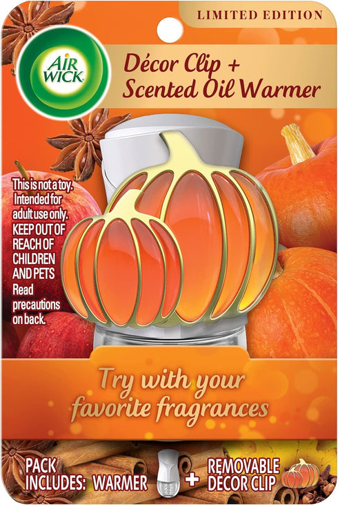 Air Wick Plug in Scented Oil Pumpkin Gadget, Fall Décor, Essential Oils, Air Freshener...